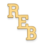 Load image into Gallery viewer, GP Sterling Silver Large 3 Initials Tie TacXNA1272GP