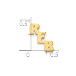 Load image into Gallery viewer, GP Sterling Silver Initial Cutout Personalized Tie TacXNA349GP