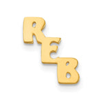 Load image into Gallery viewer, GP Sterling Silver Initial Cutout Personalized Tie TacXNA349GP