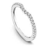 Load image into Gallery viewer, 14K White Gold Noam Carver Matching Band with 23 Round Diamonds.