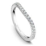 Load image into Gallery viewer, 14K White Gold Noam Carver Matching Band 22 Round Diamonds.