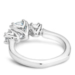 Load image into Gallery viewer, 14K White Gold Noam Carver Engagment ring 2 Round Diamonds. Center Stone not included.