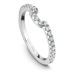 Load image into Gallery viewer, 14K White Gold Noam Carver Matching Band 22 Round Diamonds.