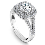 Load image into Gallery viewer, 14K White Gold Noam Carver Engagment ring 80 Round Diamonds. Center Stone not included.