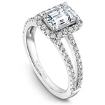 Load image into Gallery viewer, 14K White Gold Noam Carver Engagment ring 72 Round Diamonds. Center Stone not included.