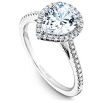 Load image into Gallery viewer, 14K White Gold Noam Carver Engagment ring 44 Round Diamonds. Center Stone not included.