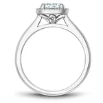 Load image into Gallery viewer, 14K White Gold Noam Carver Engagment ring 16 Round Diamonds. Center Stone not included.
