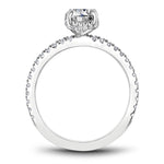 Load image into Gallery viewer, 14K White Gold Noam Carver Engagment ring 44 Round Diamonds. Center Stone not included.