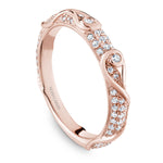 Load image into Gallery viewer, 14K Rose Gold Noam Carver Matching Band with 83 Round Diamonds.