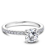 Load image into Gallery viewer, 14K White Gold Noam Carver Engagment ring 60 Round Diamonds. Center Stone not included.