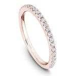Load image into Gallery viewer, 14K Rose Gold Noam Carver Matching Band 22 Round Diamonds.