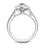Load image into Gallery viewer, 14K White Gold Noam Carver Engagment ring 72 Round Diamonds. Center Stone not included.