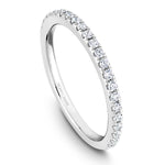 Load image into Gallery viewer, 14K White Gold Noam Carver Matching Band 23 Round Diamonds.