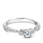 Load image into Gallery viewer, 14K White Gold Noam Carver Engagment ring with 38 Round Dimamonds. Center Stone not included.