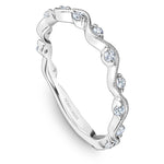 Load image into Gallery viewer, 14K Noam Carver Stackable in White Gold with 13 Round Diamonds