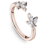 Load image into Gallery viewer, 14K Noam Carver Stackable in Rose Gold with  2 Round Diamonds