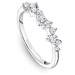 Load image into Gallery viewer, 14K Noam Carver Stackable in White Gold with  11 Round Diamonds