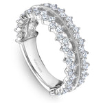 Load image into Gallery viewer, 14K Noam Carver Stackable in White Gold with  62 Round Diamonds
