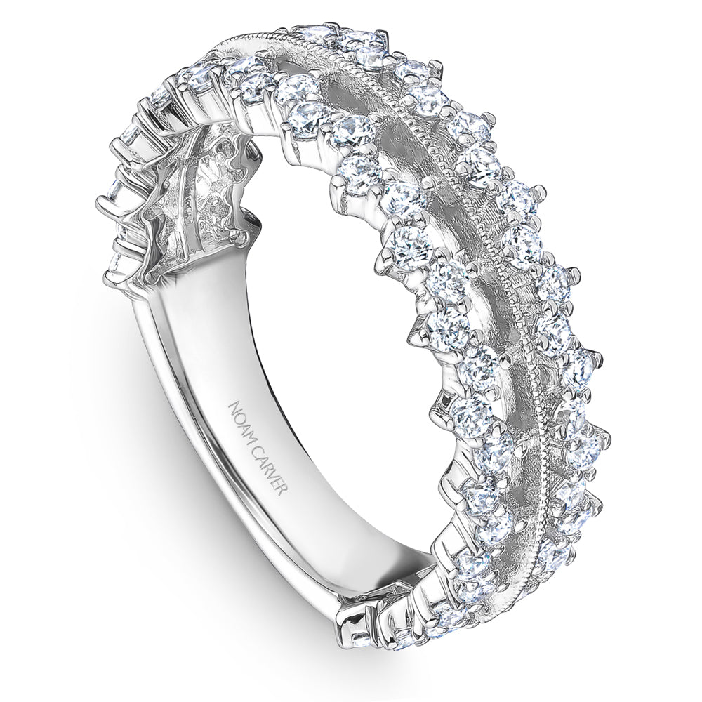 14K Noam Carver Stackable in White Gold with  62 Round Diamonds