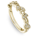 Load image into Gallery viewer, 14K Noam Carver Stackable in Yellow Gold with 16 Round Diamonds