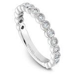 Load image into Gallery viewer, 14K Noam Carver Stackable in White Gold with 17 Round Diamonds