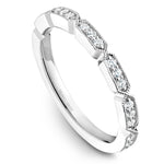 Load image into Gallery viewer, 14K Noam Carver Stackable in White Gold with 21 Round Diamonds