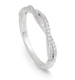 Load image into Gallery viewer, 14K Noam Carver Stackable in White Gold with 44 Round Diamonds