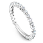Load image into Gallery viewer, 14K Noam Carver Stackable in White Gold with 23 Round Diamonds