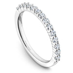 Load image into Gallery viewer, 14K Noam Carver Stackable in White Gold with 14 Round Diamonds