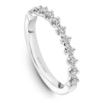 Load image into Gallery viewer, 14K Noam Carver Stackable in White Gold with 11 Round Diamonds