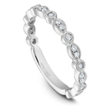 Load image into Gallery viewer, 14K Noam Carver Stackable in White Gold with 22 Round Diamonds