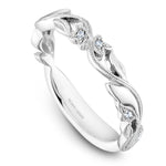 Load image into Gallery viewer, 14K Noam Carver Stackable in White Gold with 6 Round Diamonds