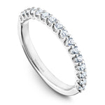 Load image into Gallery viewer, 14K Noam Carver Stackable in White Gold with  16 Round Diamonds
