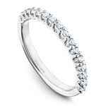 Load image into Gallery viewer, 14K Noam Carver Stackable in White Gold with 16 Round Diamonds