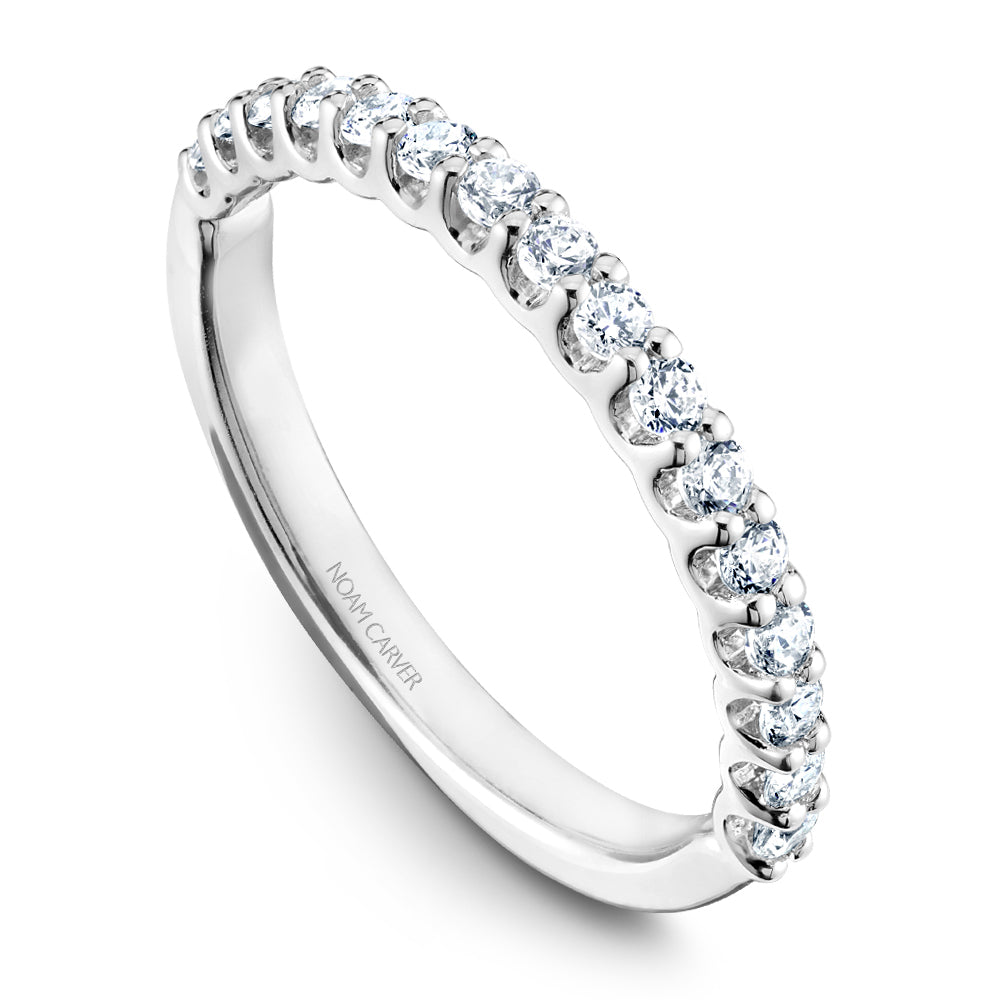 14K Noam Carver Stackable in White Gold with  16 Round Diamonds