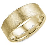 Load image into Gallery viewer, 14K Yellow Gold 8mm wide CrownRing wedding band