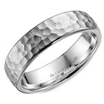 Load image into Gallery viewer, 14K White Gold 6mm wide CrownRing wedding band