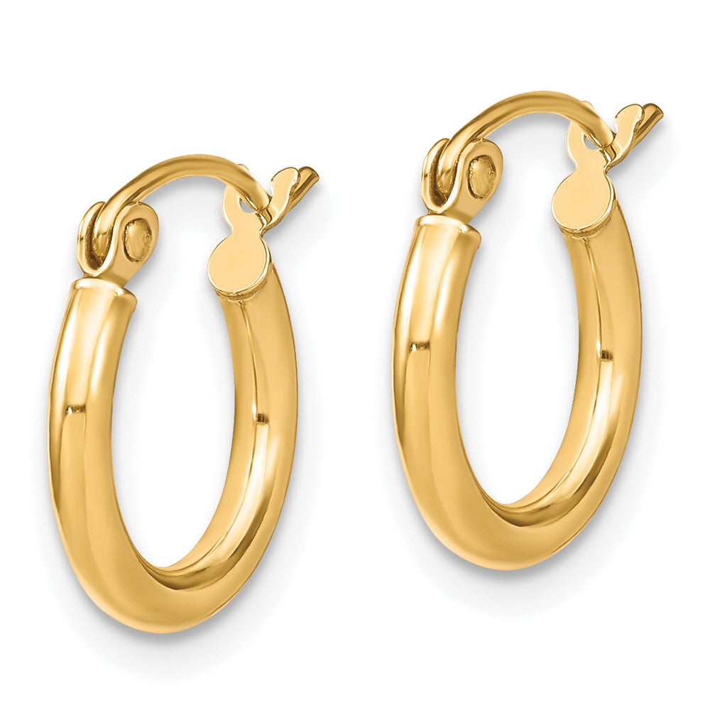 Leslie's 10K Polished Hinged Hoop Earrings10LE112