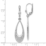 Load image into Gallery viewer, Leslie&#39;s 10K White Gold Polished &amp; D/C Leverback Earrings10LE227
