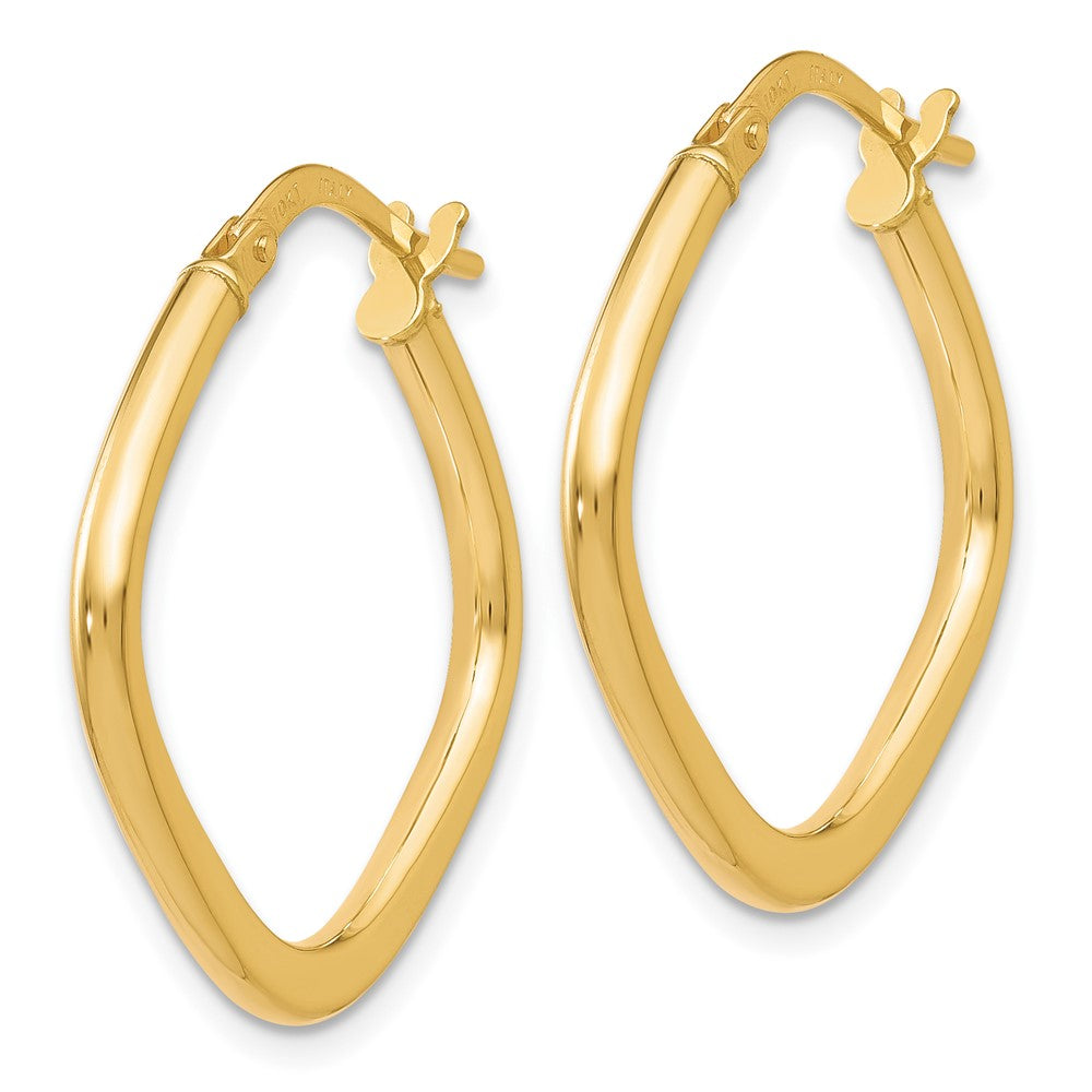 Leslie's 10K Polished Square Hoop Earrings10LE328
