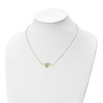 Load image into Gallery viewer, Leslie&#39;s 10K Rhodium-plated Polished D/C Butterfly Bar Necklace10LF605-18
