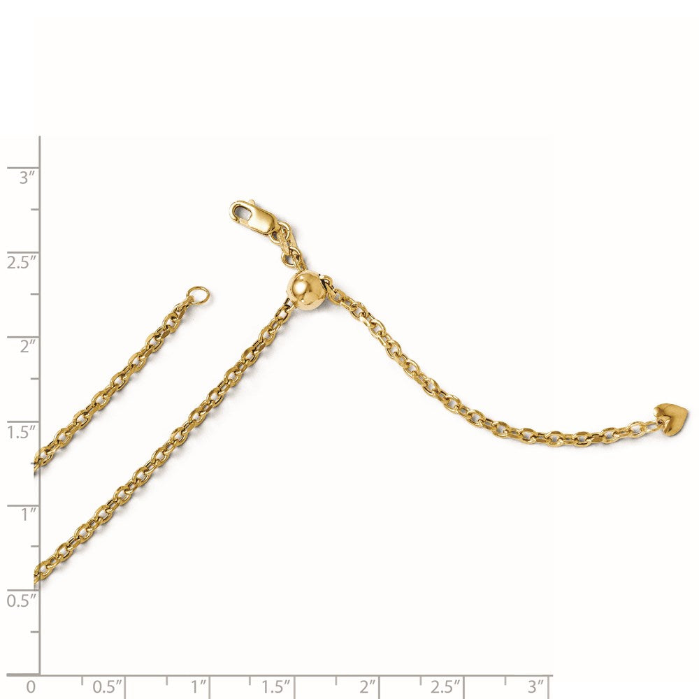 Leslie's 14K Adjustable Semi Solid Chain1207-22