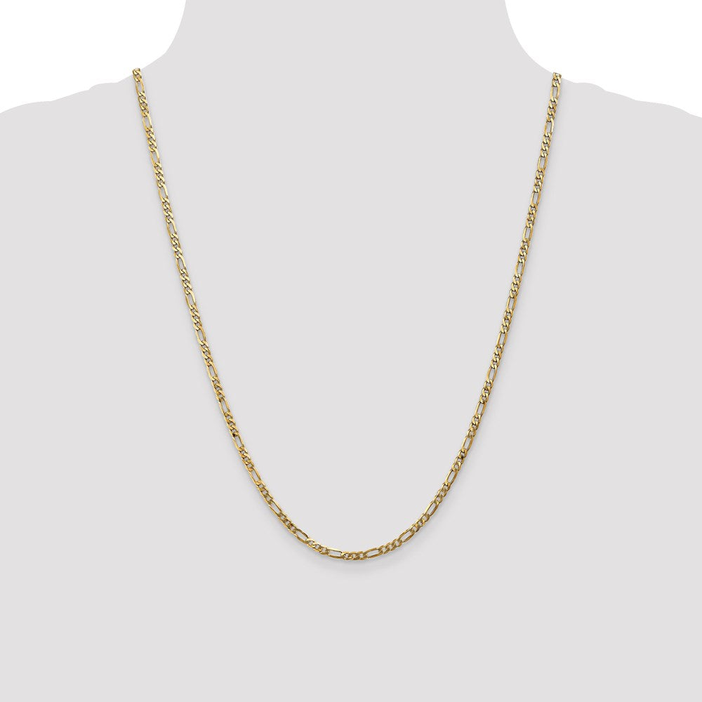 Leslie's 14K 3.25mm Flat Figaro Chain1234-24