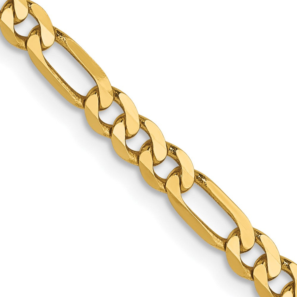 Leslie's 14K 3.25mm Flat Figaro Chain1234-24