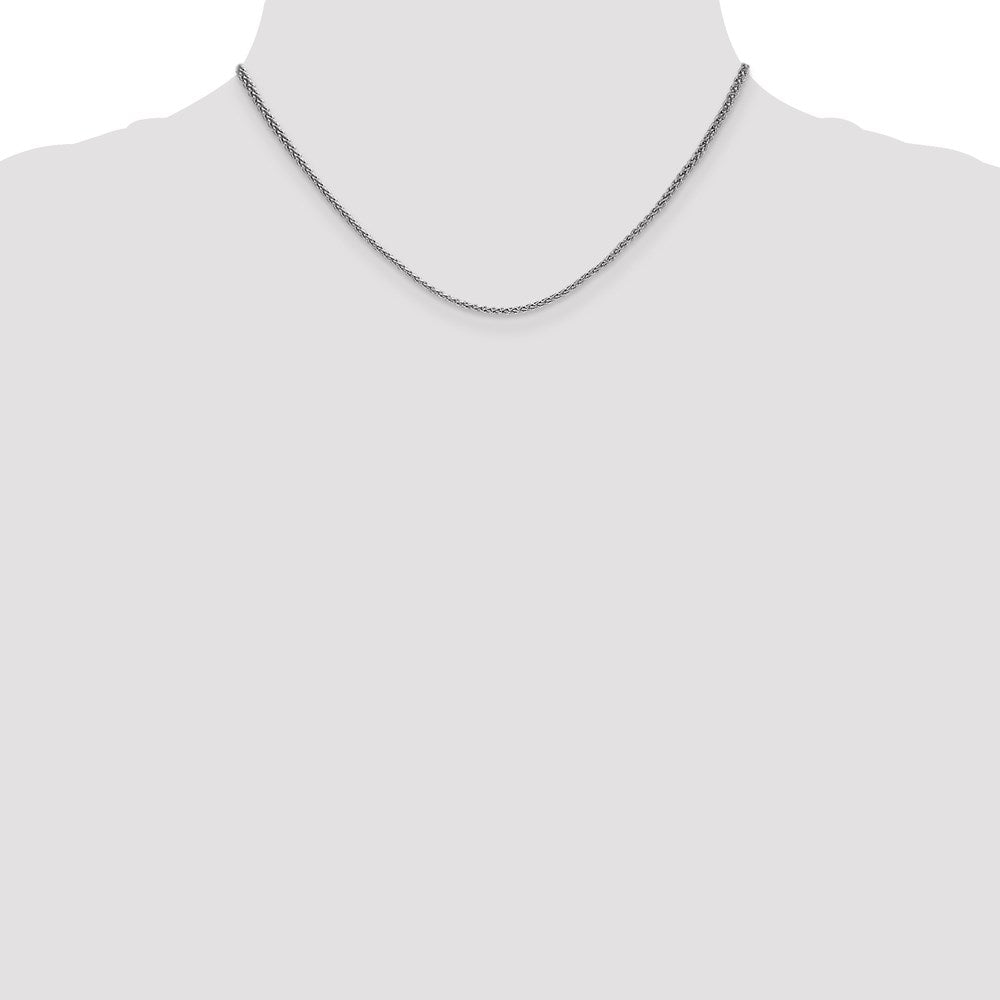 Leslie's 14K White Gold 1.65mm Spiga (Wheat) Chain1240-16