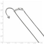 Load image into Gallery viewer, Leslie&#39;s 14K White Gold 1.3 mm Adjustable D/C Wheat Chain1271-22

