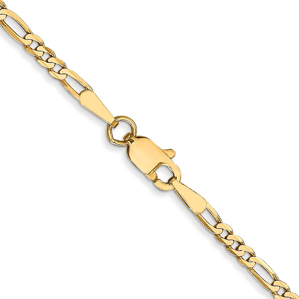 Leslie's 14K 2.2mm Flat Figaro Chain1295-8