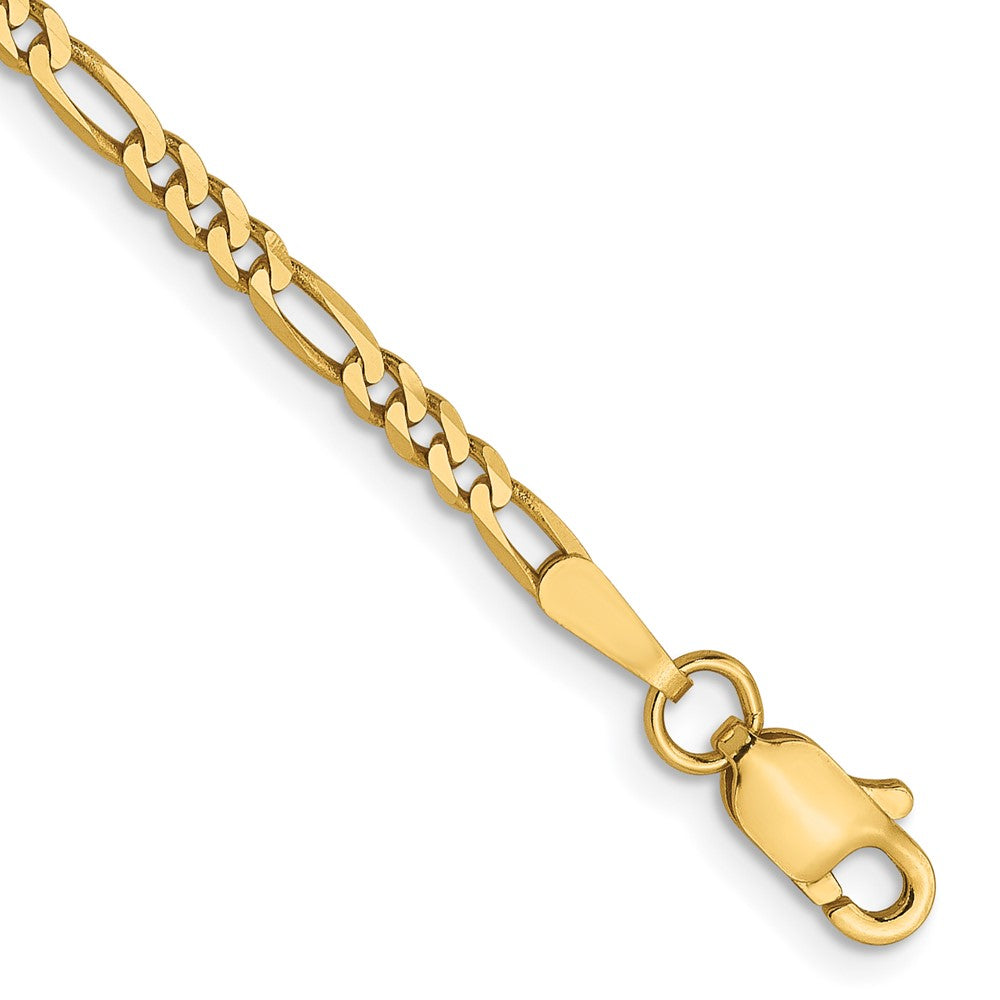 Leslie's 14K 2.2mm Flat Figaro Chain1295-8