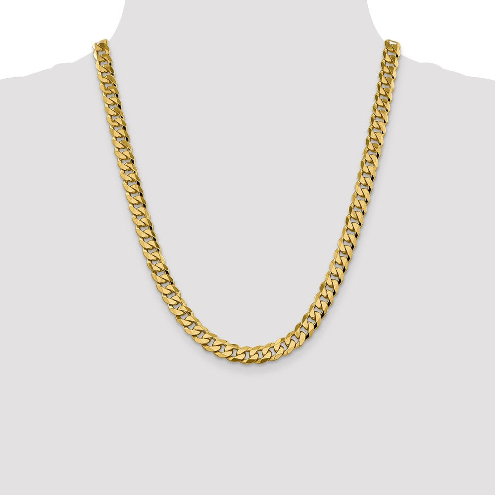 Leslie's 14K 8.75mm Flat Beveled Curb Chain1309-22
