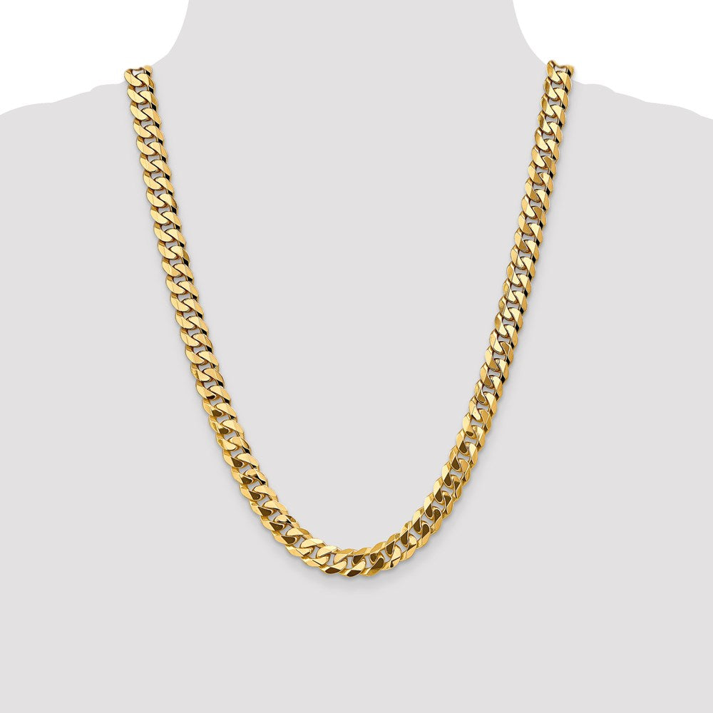 Leslie's 14K 9.5mm Flat Beveled Curb Chain1310-24